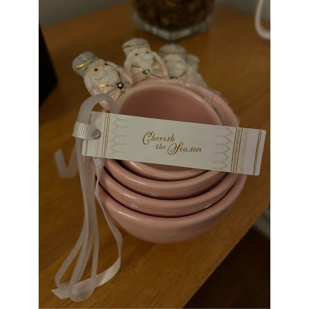 Arlington Designs Cherish The Season Pink Nutcracker Measuring Cups Christmas